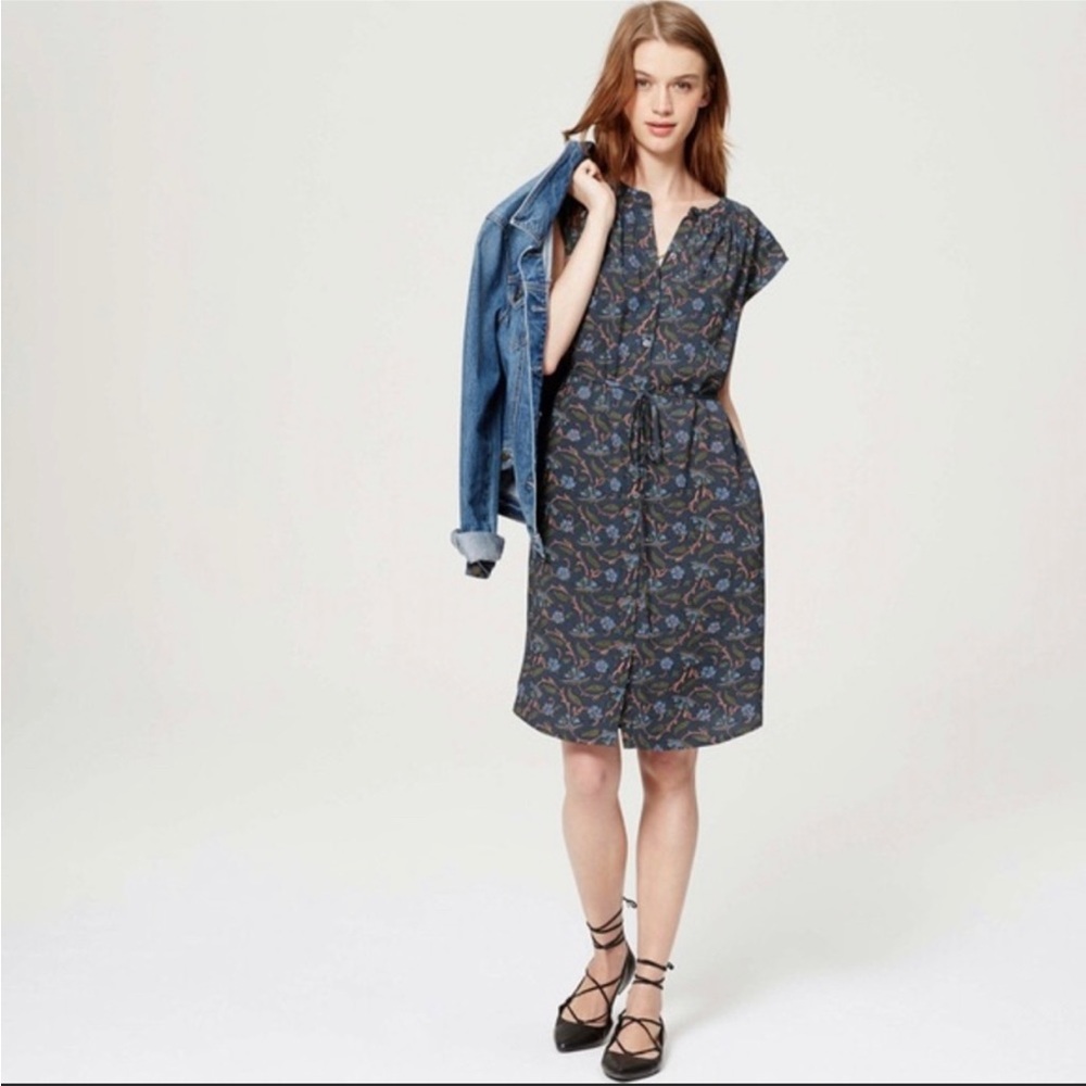 LOFT floral dress